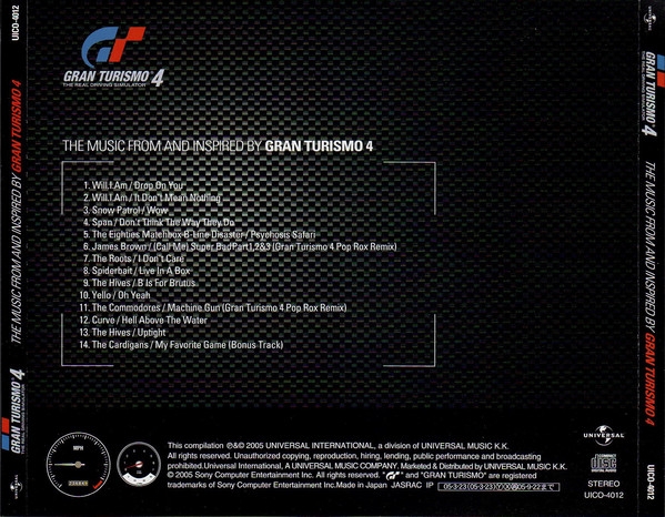 THE MUSIC FROM AND INSPIRED BY GRAN TURISMO 4 (2005) MP3